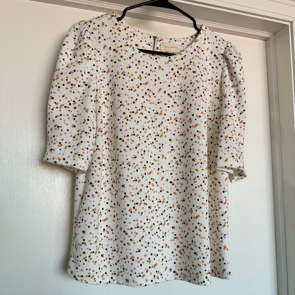 Pink/Blue/Orange Polka Dot Shirt